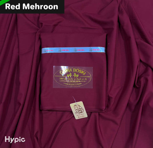 Premium💫Wash n Wear Boski [RED MEHRON]